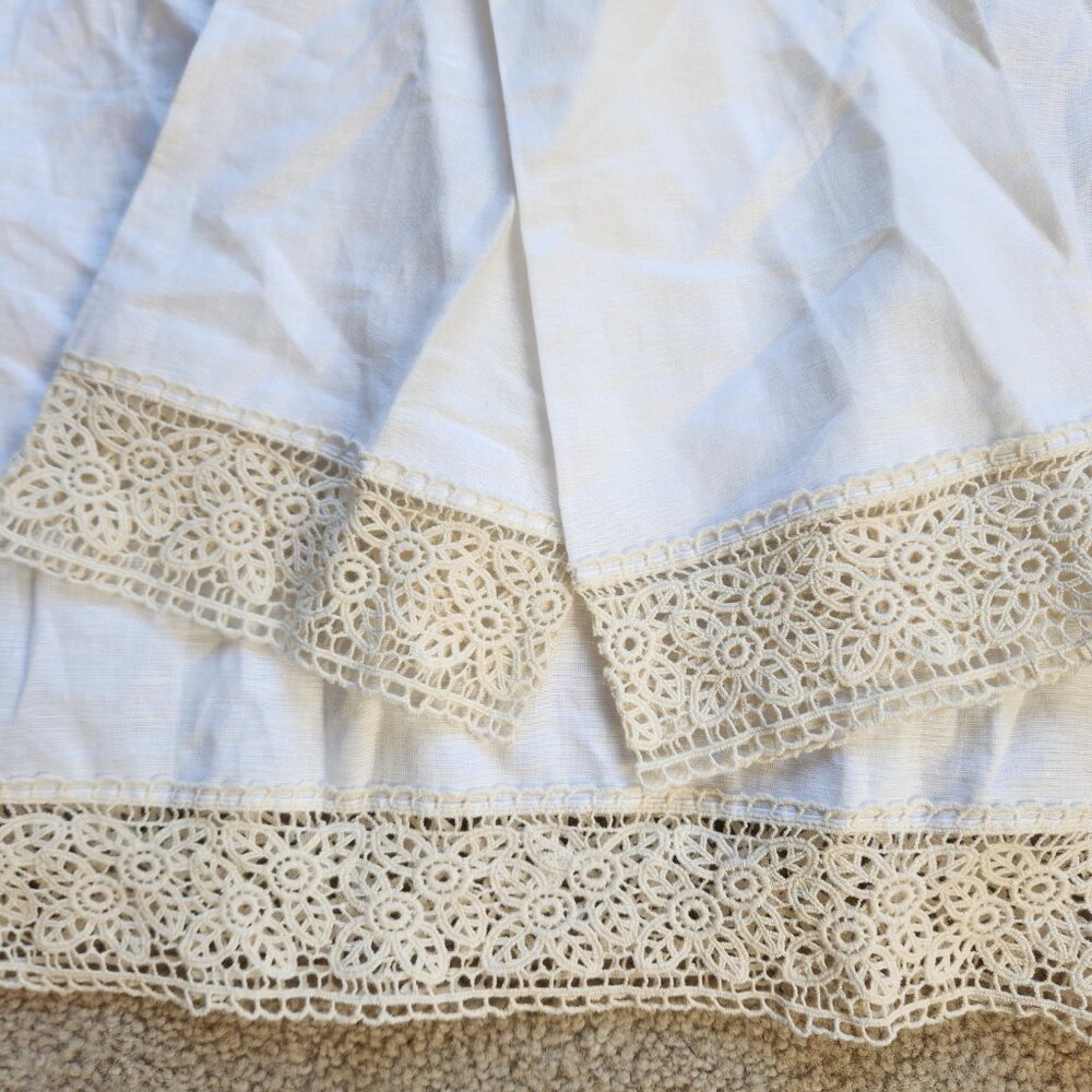 NWT Embroidered crochet linen dress coverup - Picture 9 of 9